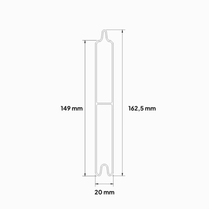 MCFENCE Anthracite, Clôture aluminium pleine à platine [H 1.85 m]