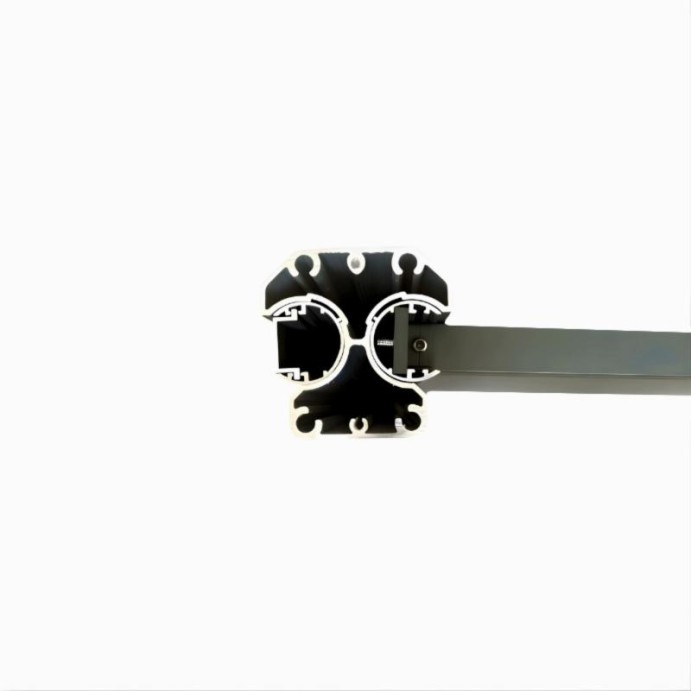 MCFENCE Anthracite, Poteau clôture multiangle à platine [H 1.85m]