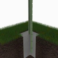 PROFENCE Vert, H 1.73 m|à sceller,Clôture rigide & soubassement