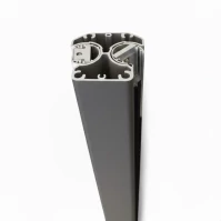 MCFENCE Anthracite, Poteau clôture multiangle à sceller [H 1.40m]