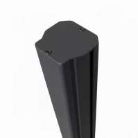 MCFENCE Anthracite, Poteau clôture multiangle à sceller [H 1.40m]