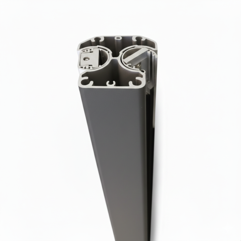 MCFENCE Anthracite, Poteau clôture multiangle à sceller [H 0.95m]