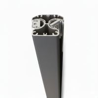 MCFENCE Anthracite, Poteau clôture multiangle à sceller [H 0.65m]