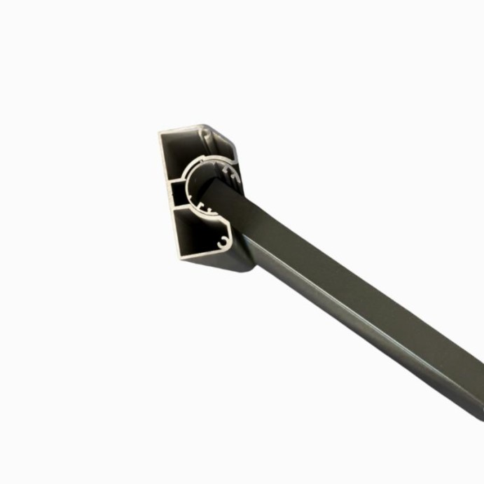 MCFENCE Anthracite, Poteau mural multiangle, [H 0.65m]