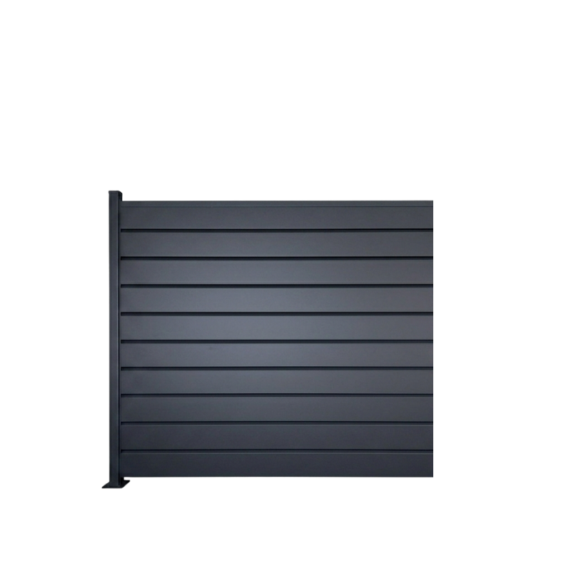 MCFENCE Anthracite, Clôture aluminium persienne à platine [H 1.55 m]