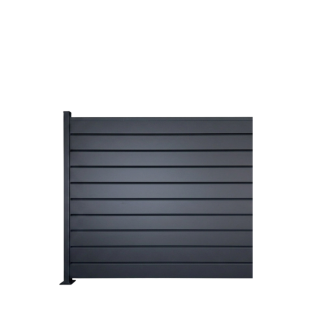 MCFENCE Anthracite, Clôture aluminium persienne à platine [H 1.55 m]