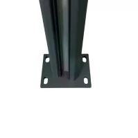 MCFENCE Anthracite, Poteau clôture multiangle à platine [H 1.25m]
