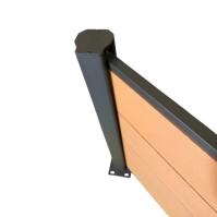 MCFENCE Anthracite, Clôture composite à platine, [H 1.25 m]