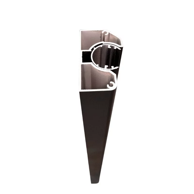 MCFENCE Anthracite, Poteau mural multiangle, [H 1.25m]