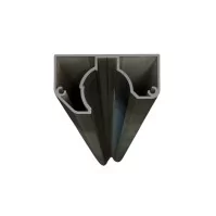 MCFENCE Anthracite, Poteau mural multiangle, [H 1.25m]