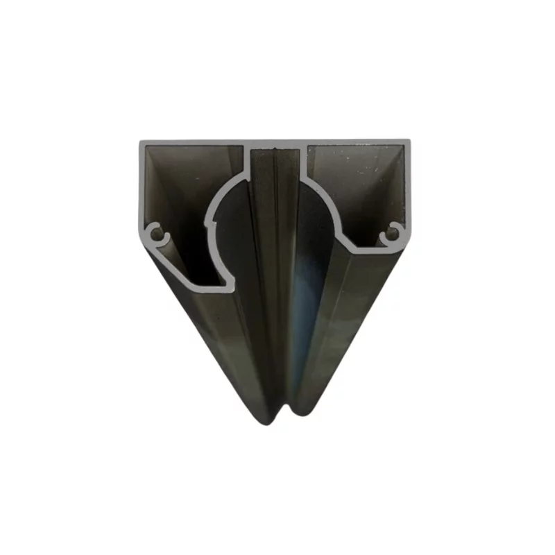 MCFENCE Anthracite, Poteau mural multiangle, [H 1.25m]