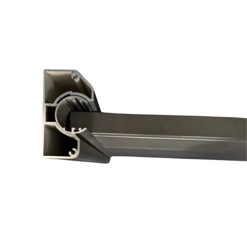 MCFENCE Anthracite, Poteau mural multiangle, [H 1.25m]