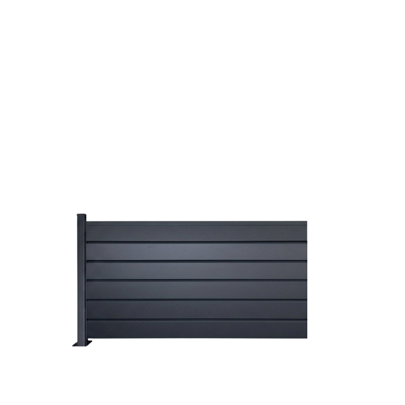 MCFENCE Anthracite, Clôture aluminium persienne à platine [H 0.95 m]