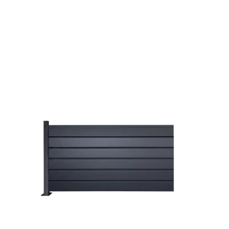 MCFENCE Anthracite, Clôture aluminium persienne à platine [H 0.95 m]