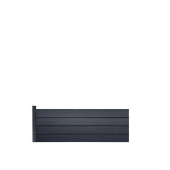 MCFENCE Anthracite, Clôture aluminium persienne à sceller [H 0.65 m]