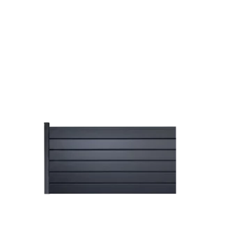 MCFENCE Anthracite, Clôture aluminium persienne à sceller [H 0.95 m]