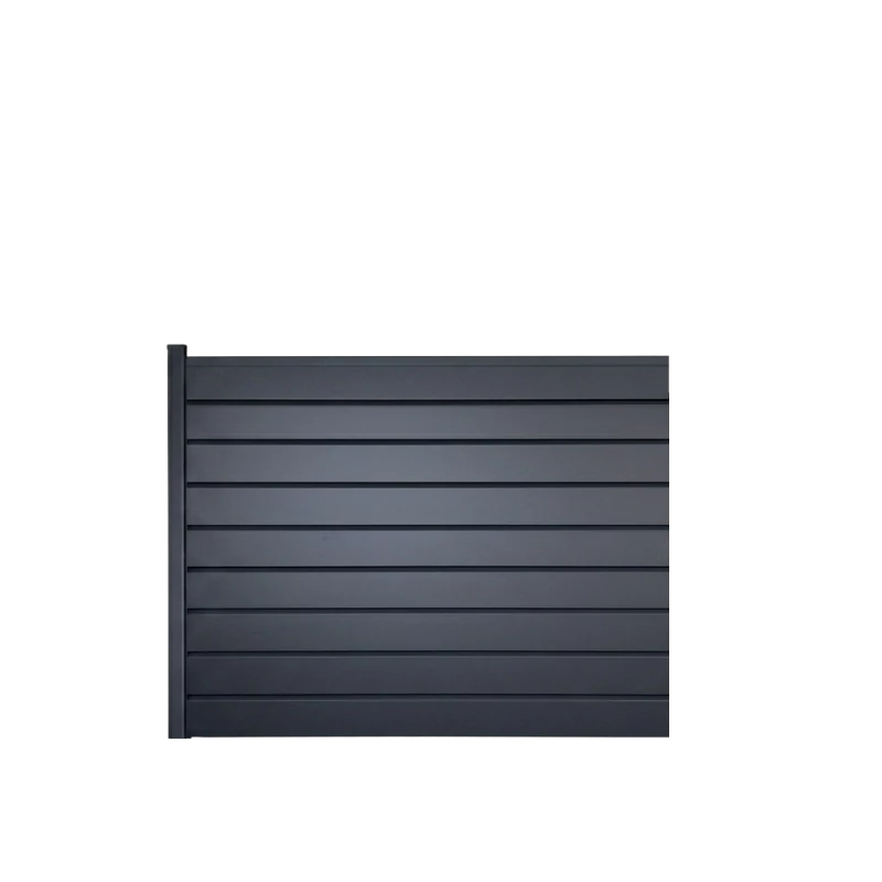 MCFENCE Anthracite, Clôture aluminium persienne à sceller [H 1.40 m]