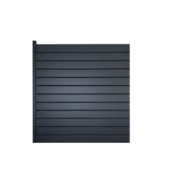 MCFENCE Anthracite, Clôture aluminium persienne à sceller [H 1.85 m]