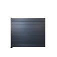 MCFENCE Anthracite, Clôture aluminium pleine à platine [H 1.40 m]