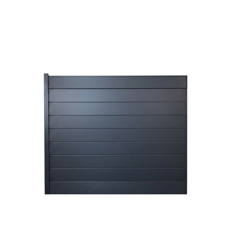 MCFENCE Anthracite, Clôture aluminium pleine à sceller [H 1.40 m]