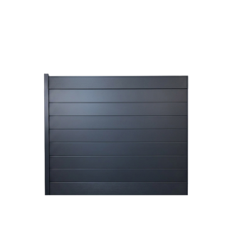 MCFENCE Anthracite, Clôture aluminium pleine à sceller [H 1.40 m]
