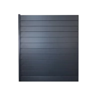 MCFENCE Anthracite, Clôture aluminium pleine à sceller [H 1.85 m]