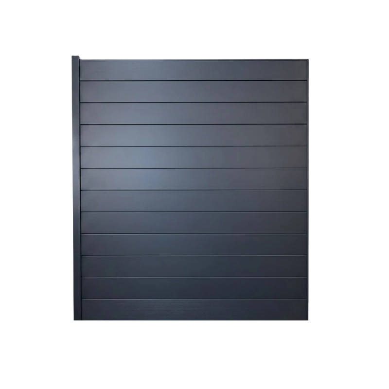 MCFENCE Anthracite, Clôture aluminium pleine à sceller [H 1.85 m]