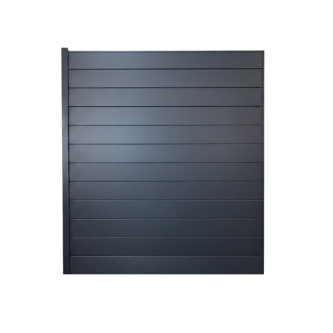 MCFENCE Anthracite, Clôture aluminium pleine à sceller [H 1.85 m]