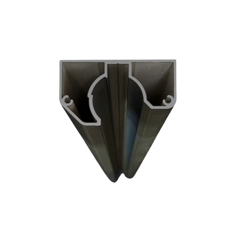 MCFENCE Anthracite, Poteau mural multiangle, [H 0.95m]