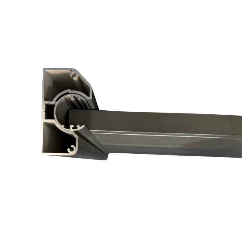 MCFENCE Anthracite, Poteau mural multiangle, [H 1.40m]