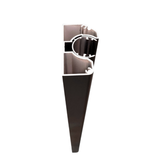 MCFENCE Anthracite, Poteau mural multiangle, [H 0.65m]