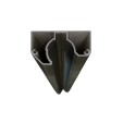 MCFENCE Anthracite, Poteau mural multiangle, [H 0.65m]