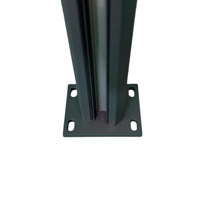 MCFENCE Anthracite, Poteau clôture multiangle [H 2.40m]