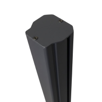 MCFENCE Anthracite, Poteau clôture multiangle à platine [H 0.65m]