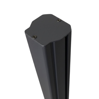 MCFENCE Anthracite, Poteau clôture multiangle à platine [H 0.95m]