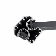 MCFENCE Anthracite, Poteau clôture multiangle à sceller [H 0.65m]