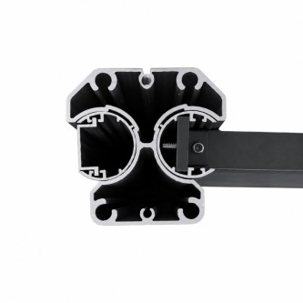 MCFENCE Anthracite, Poteau clôture multiangle à sceller [H 0.95m]