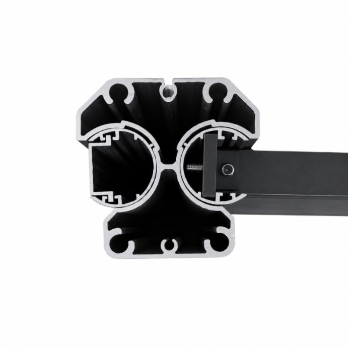 MCFENCE Anthracite, Poteau clôture multiangle à sceller [H 0.95m]