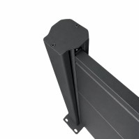 MCFENCE Anthracite, Poteau clôture multiangle à sceller [H 1.40m]