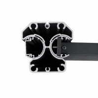 MCFENCE Anthracite, Poteau clôture multiangle à sceller [H 1.40m]