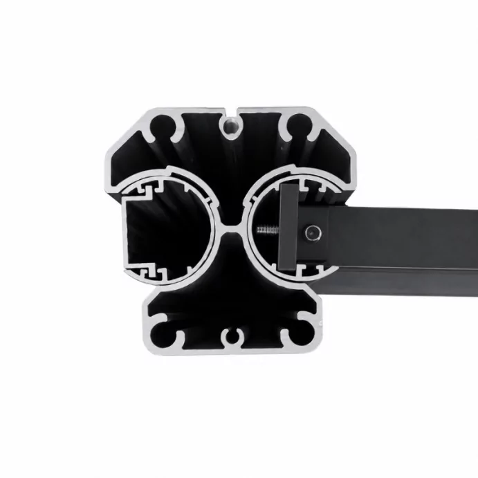 MCFENCE Anthracite, Poteau clôture multiangle à sceller [H 1.40m]