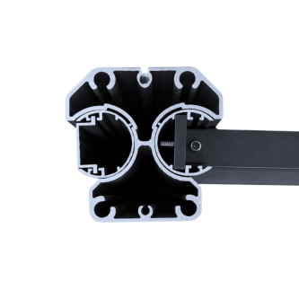 MCFENCE Anthracite, Poteau clôture multiangle à platine [H 0.95m]