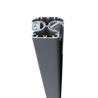 MCFENCE Anthracite, Poteau clôture multiangle [H 0.95m]