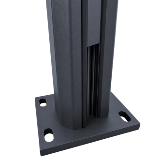 MCFENCE Anthracite, Clôture aluminium persienne à platine [H 0.95 m]