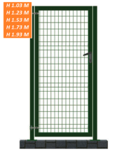 PROFENCE - Portillon pour clôture rigide - VERT ( Kit complet L1000 )