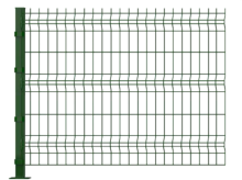 PROFENCE - Clôture rigide à platine - VERT ( Kit complet L2230 x H1230 mm )