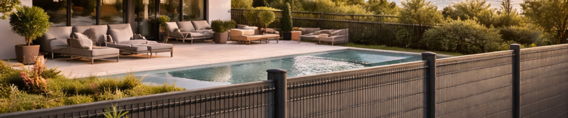 Kit clôture rigide avec occultation