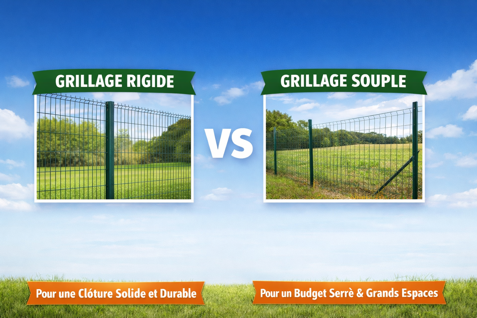 Grillage rigide ou grillage souple : lequel choisir ?