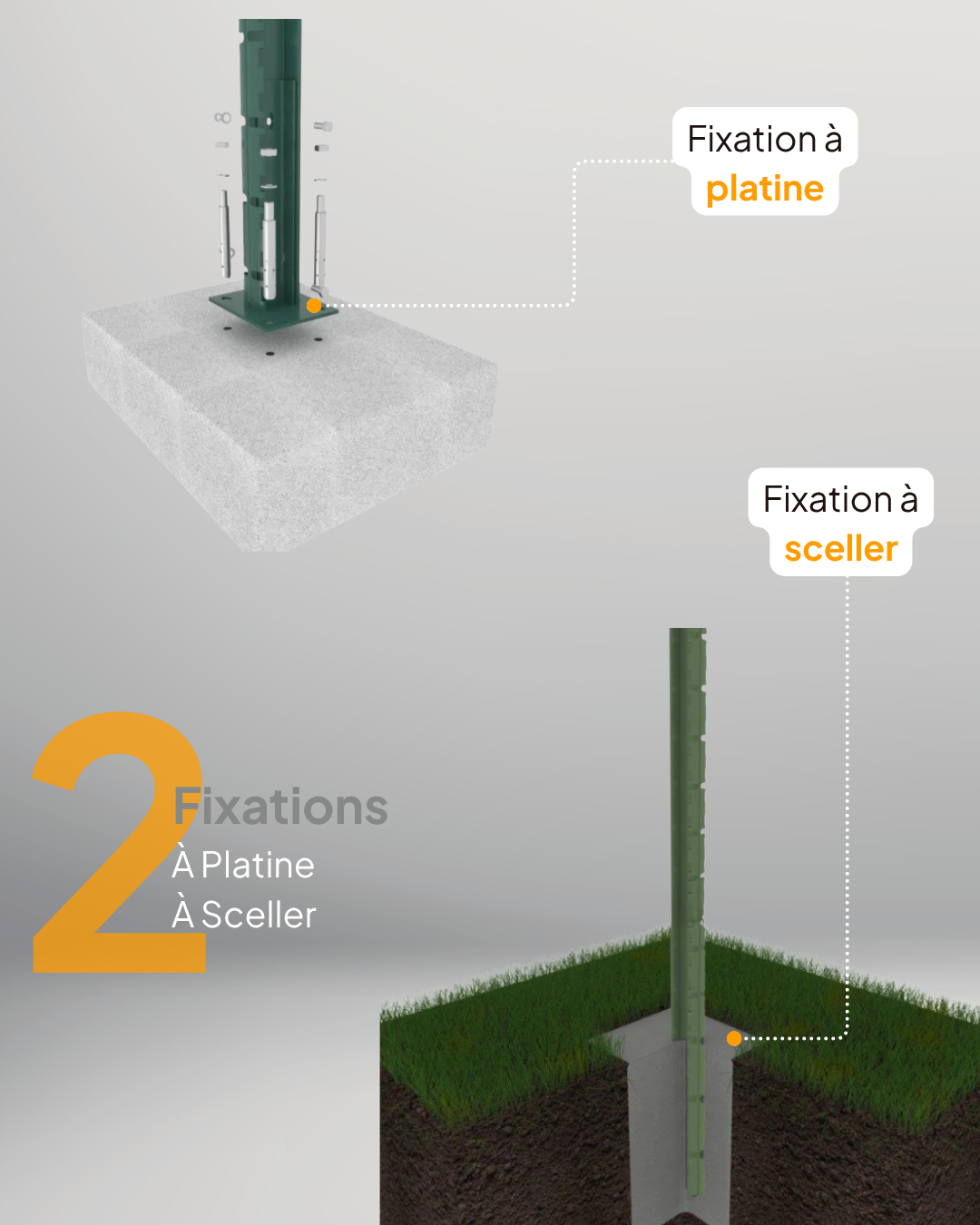 Lame de clôture composite avec ses caractéristiques : épaisseur 20 mm, longueur 1,8 m et hauteur utile 149 mm