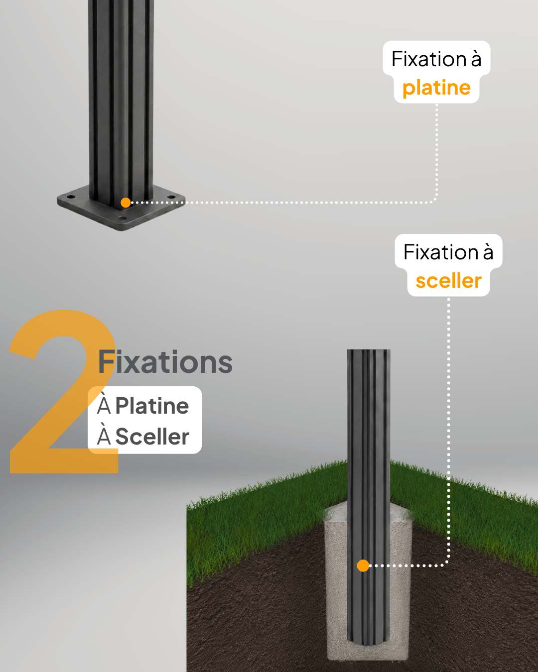 Lame de clôture composite avec ses caractéristiques : épaisseur 20 mm, longueur 1,8 m et hauteur utile 149 mm
